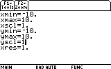 Graph of piecewise function with three distinct segments.